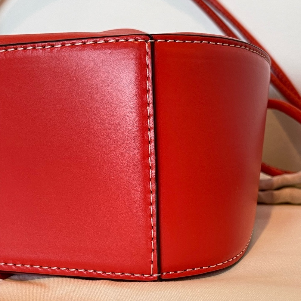 Staud Kiki Shoulder Bag Blood Orange - Picture 9 of 15